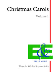 "Christmas Carols" Vol. 1<br>Music for 4 Cellos:<br>Beginner Series<br>*Digital Download